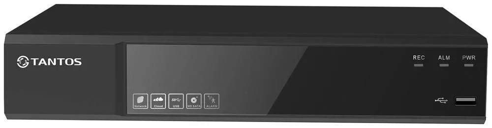Сетевой 8 канальный регистратор для IP камер Tantos TSr-NV08154
