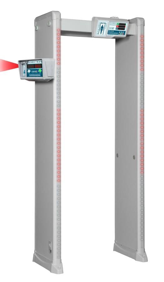 картинка Арочный металлодетектор с измерением температуры тела БЛОКПОСТ PC И 18 от торговой площадки ФТК