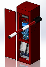 Тумба Фантом Миг-3 Арктик с: приводом, подогревом, БЭ "цифра-1" (IP54), ПУ 1 кн., СЛ, Тумба Фантом Миг-3 Арктик с: приводом, подогревом, БЭ "цифра-1" (IP54), ПУ 1 кн., СЛ,